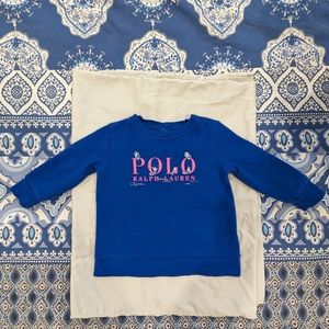 EUC Polo Ralph Lauren mermaid sweatshirt, 9m.